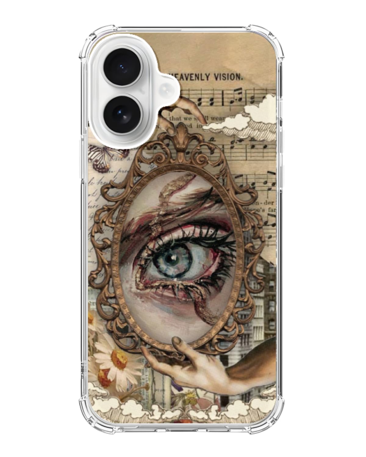 Christmas Aesthetic Phone Case Compatible with iPhone 17, Winter Holiday Festive Phone Cover for iPhone 17