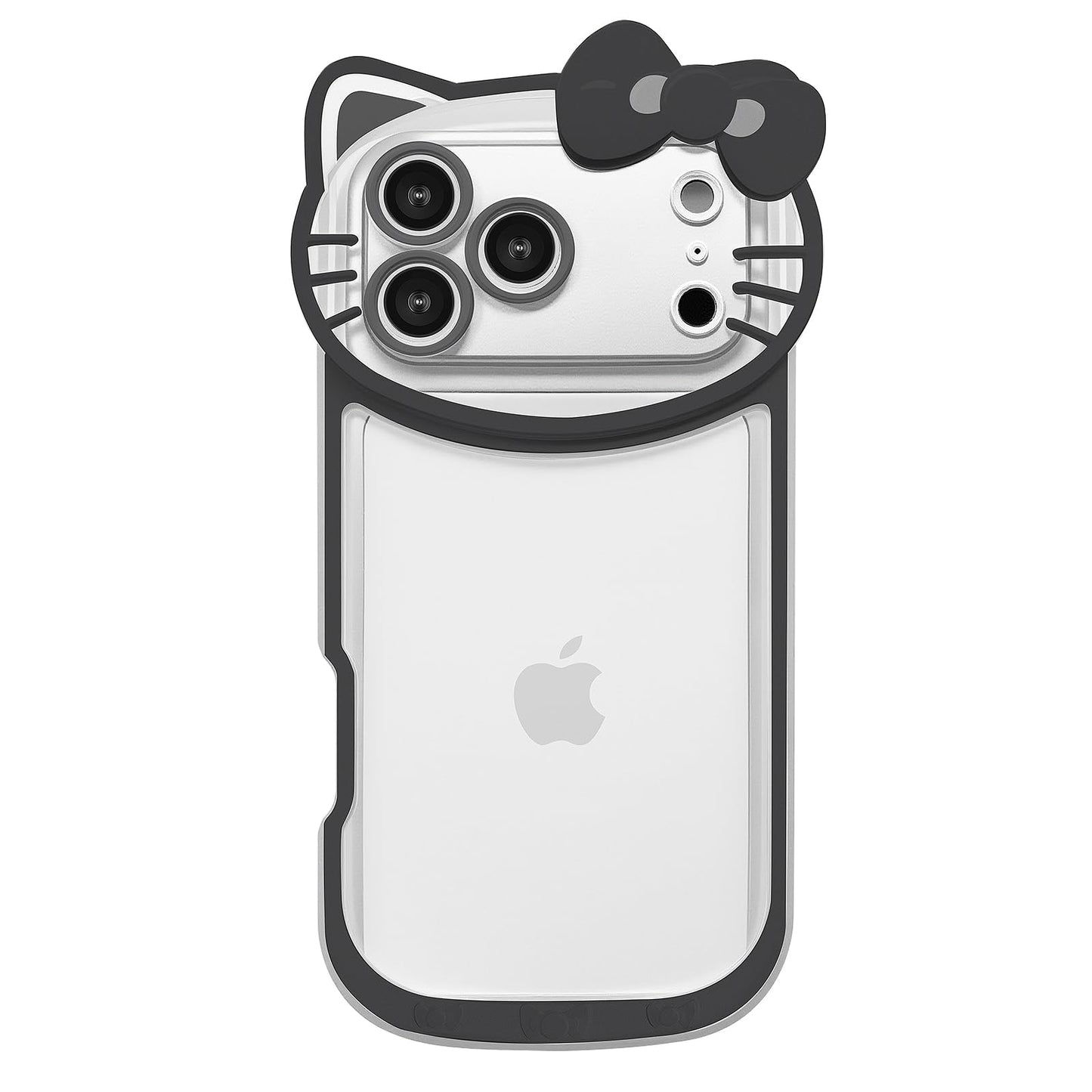 Compatible with iPhone 17 Pro Max Clear Case, Cute Cat Case for Women Girls Kids Cartoon Design Case Cover Shell Slim Soft Protective Case with Camera Lens for iPhone 17 Pro Max, Pink