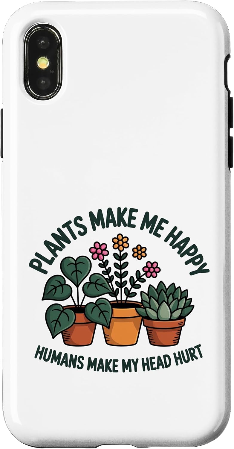 Plant Lover Introvert Plants Bring Joy Funny Design Case for iPhone 11