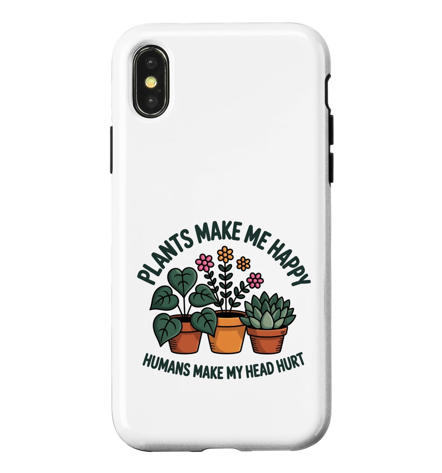 Plant Lover Introvert Plants Bring Joy Funny Design Case for iPhone 11