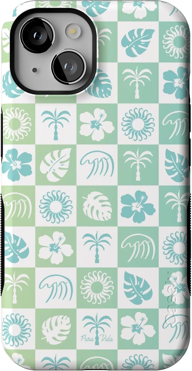 Casely iPhone 14 Case | Hanging Around | Potted Plants Floral | Bold Protective Design | Compatible with MagSafe