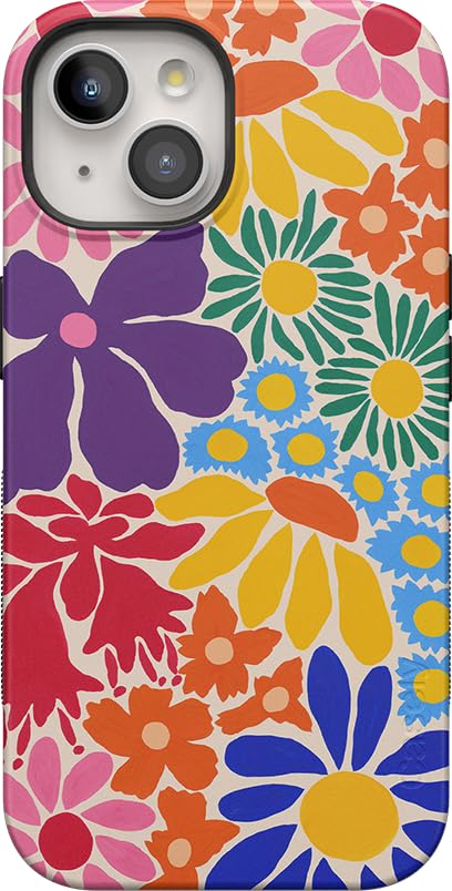 Casely iPhone 15 Case | Hanging Around | Potted Plants Floral | Bold Protective Design | Compatible with MagSafe
