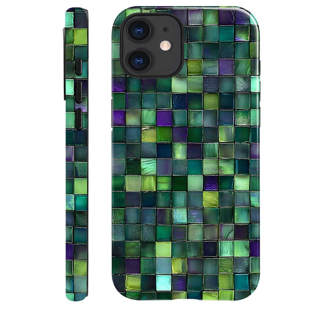 DAIZAG Case Compatible with iPhone 17,Glossy Durable Shock Protection Cover for Girl Women,Christmas Tree Snowflake Pattern
