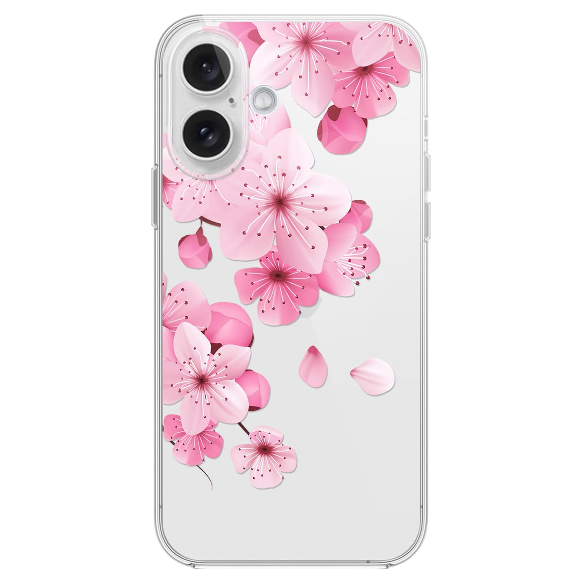 Blingy's for iPhone 16 Case, Christmas Pattern Winter Snowman Style with Falling Snowflake Design Transparent Soft TPU Protective Clear Case (6.1 inch) (Snowman)