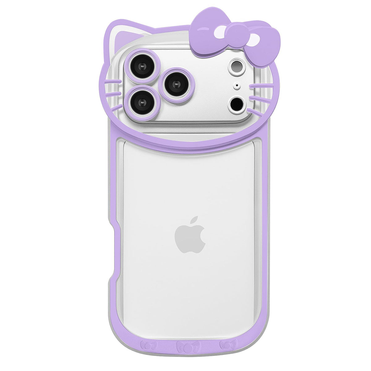 Compatible with iPhone 17 Pro Max Clear Case, Cute Cat Case for Women Girls Kids Cartoon Design Case Cover Shell Slim Soft Protective Case with Camera Lens for iPhone 17 Pro Max, Pink