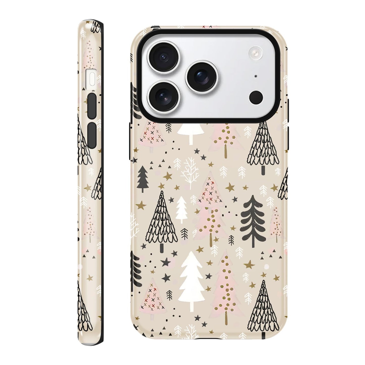 Merry Christmas Phone Case for iPhone 13/14, Cute Case with Candy Gingerbread Man Pattern, Hybrid Durable Shockproof Soft Silicone Cover for Girl Women Men Boys