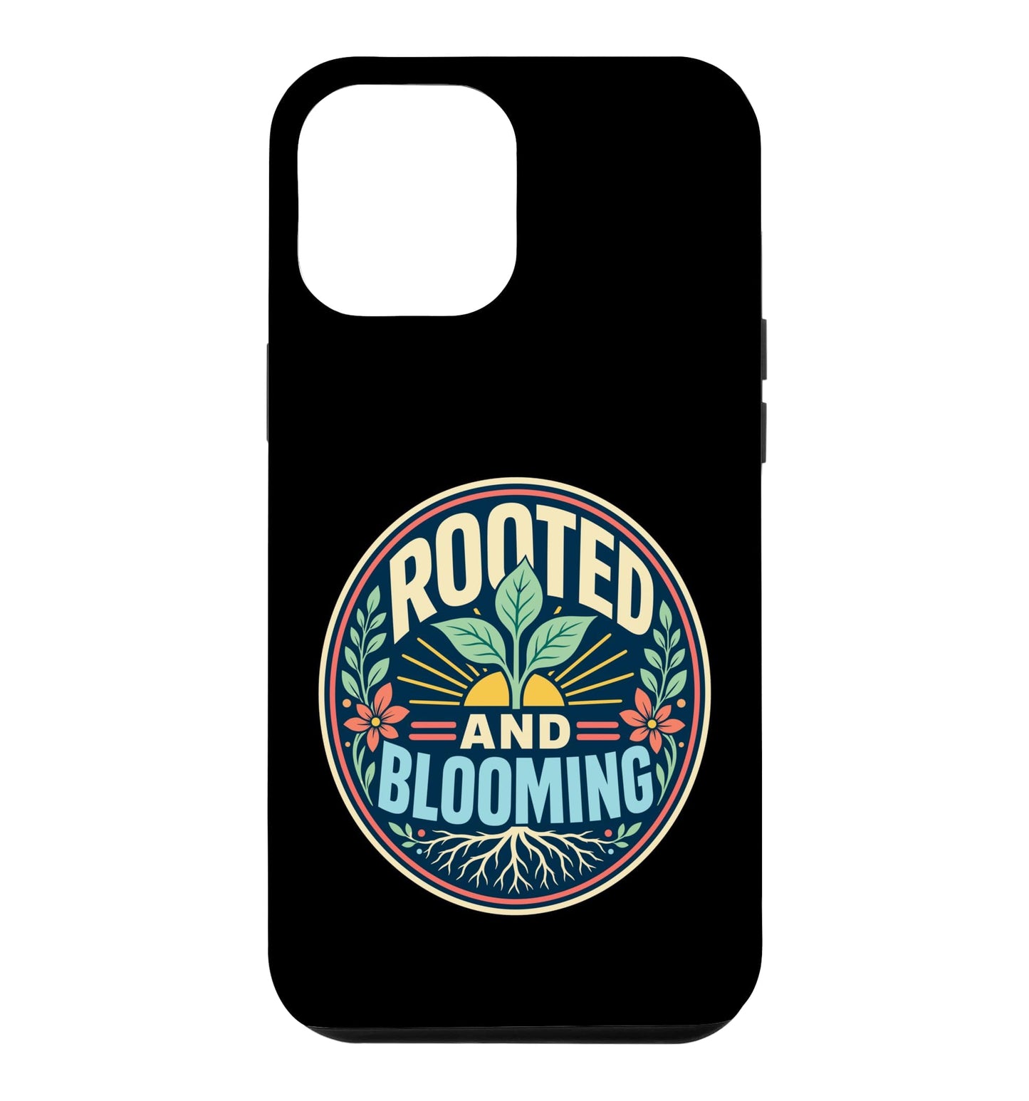 Rooted Blooming Plant Nature Retro Case for iPhone 16