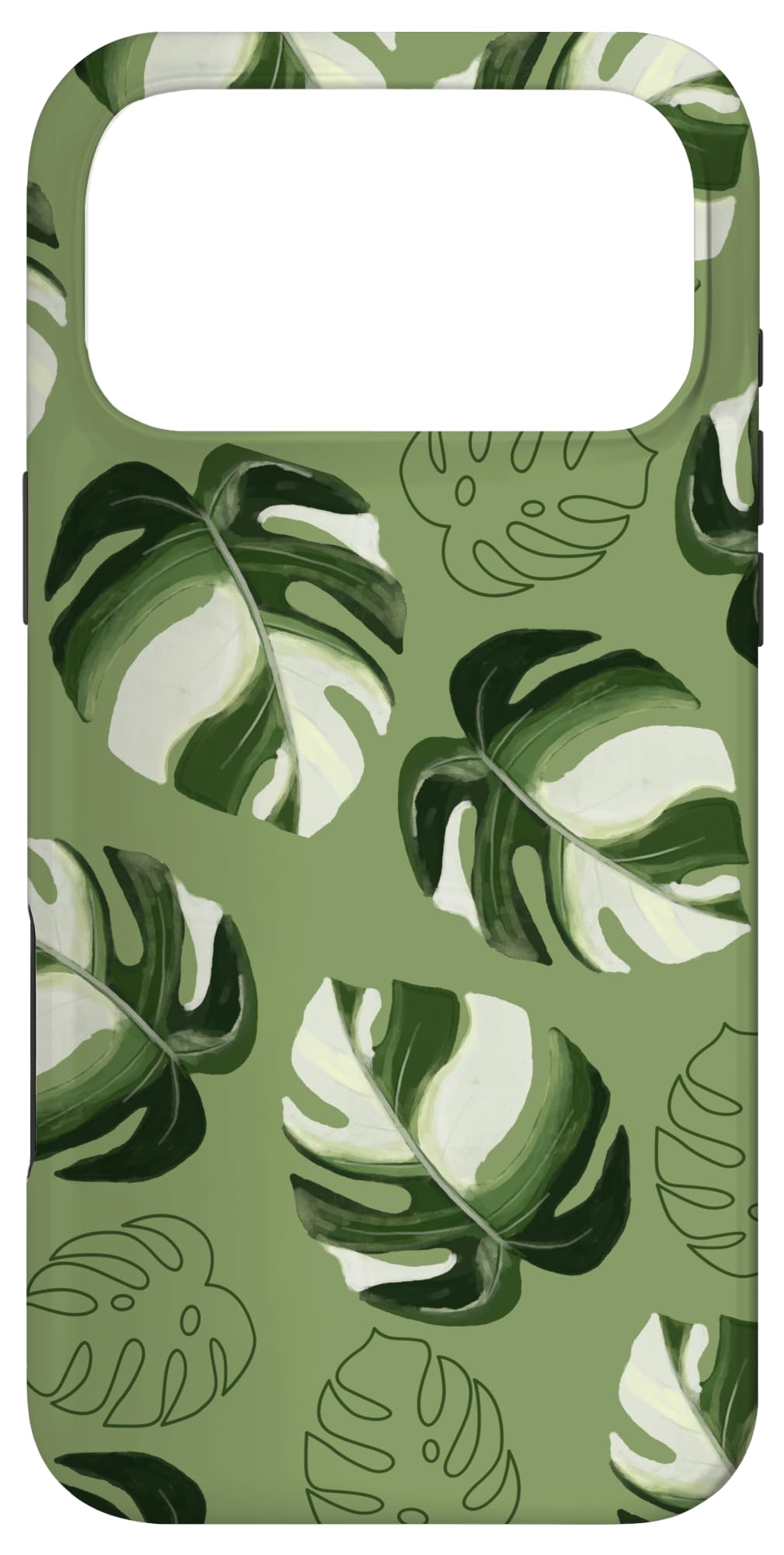 Monstera Deliciosa Leaves Plant Leaf Botanical Nature Case for iPhone 15