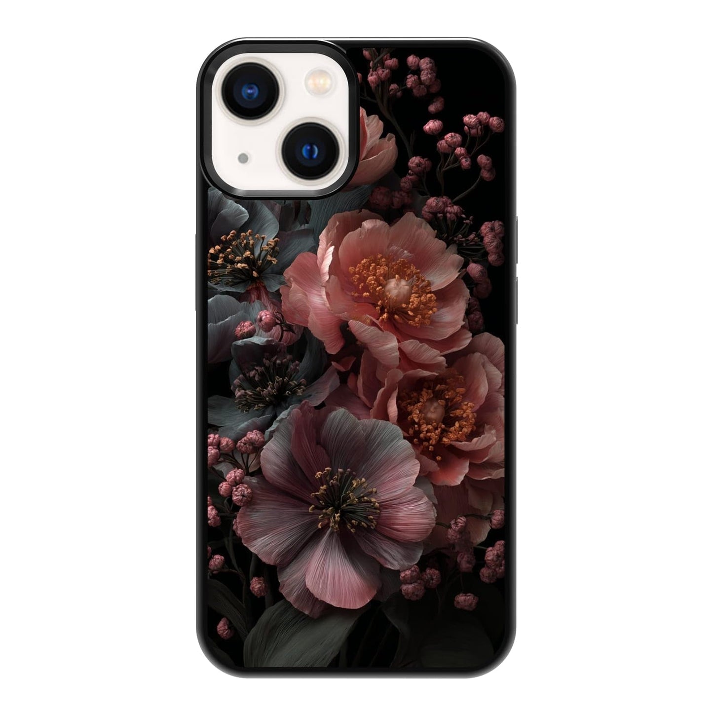 Lush Garden Wildflower Field Green Botanical Nature Aesthetic Phone Case, Shockproof Protective Cover for iPhone 11 12 13 14 15 16 17 Pro Max Plus Mini XR 7 8 SE