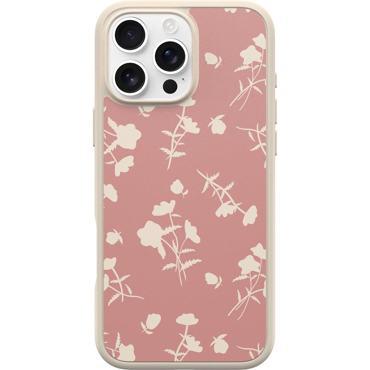 OtterBox iPhone 16 Pro Symmetry Series Clear Case - Pink Leopard Print | Snaps to MagSafe, Ultra-Sleek, Raised Edges Protect Camera & Screen, Ultra-Thin, Sleek iPhone Case