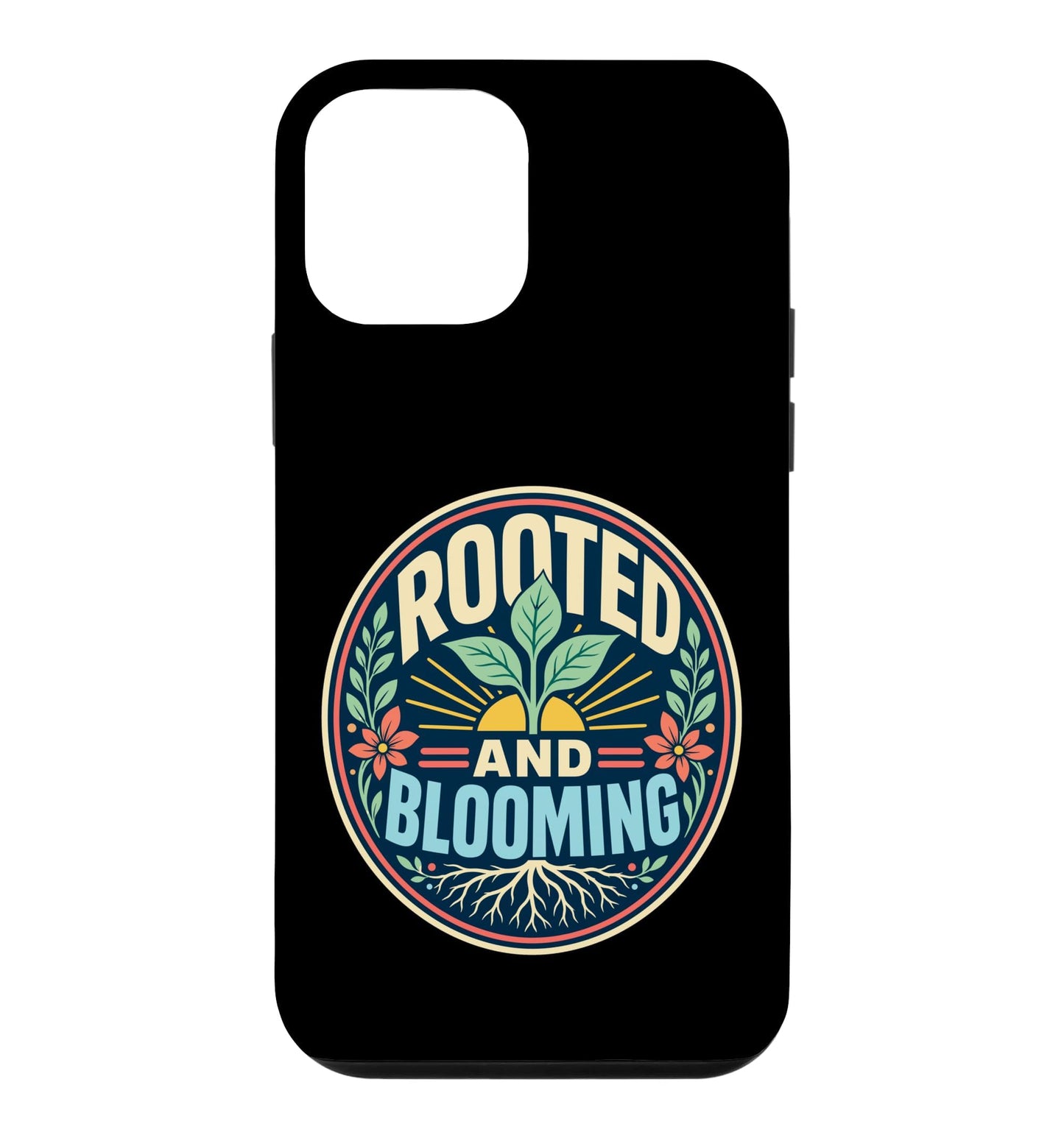 Rooted Blooming Plant Nature Retro Case for iPhone 16