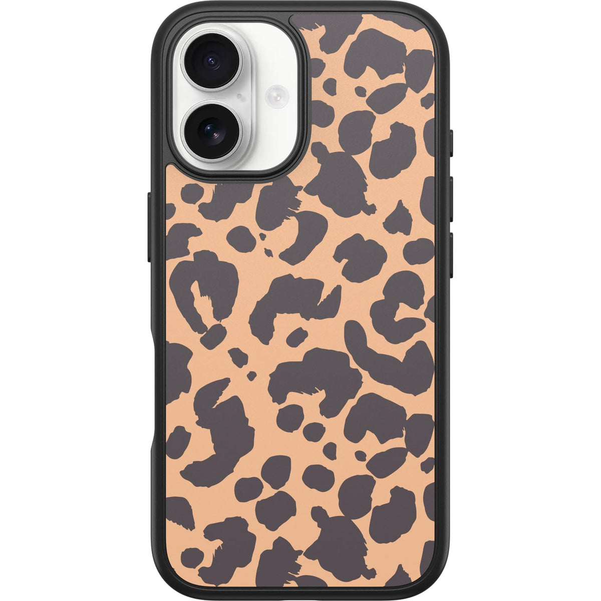 OtterBox iPhone 16 Pro Symmetry Series Clear Case - Pink Leopard Print | Snaps to MagSafe, Ultra-Sleek, Raised Edges Protect Camera & Screen, Ultra-Thin, Sleek iPhone Case