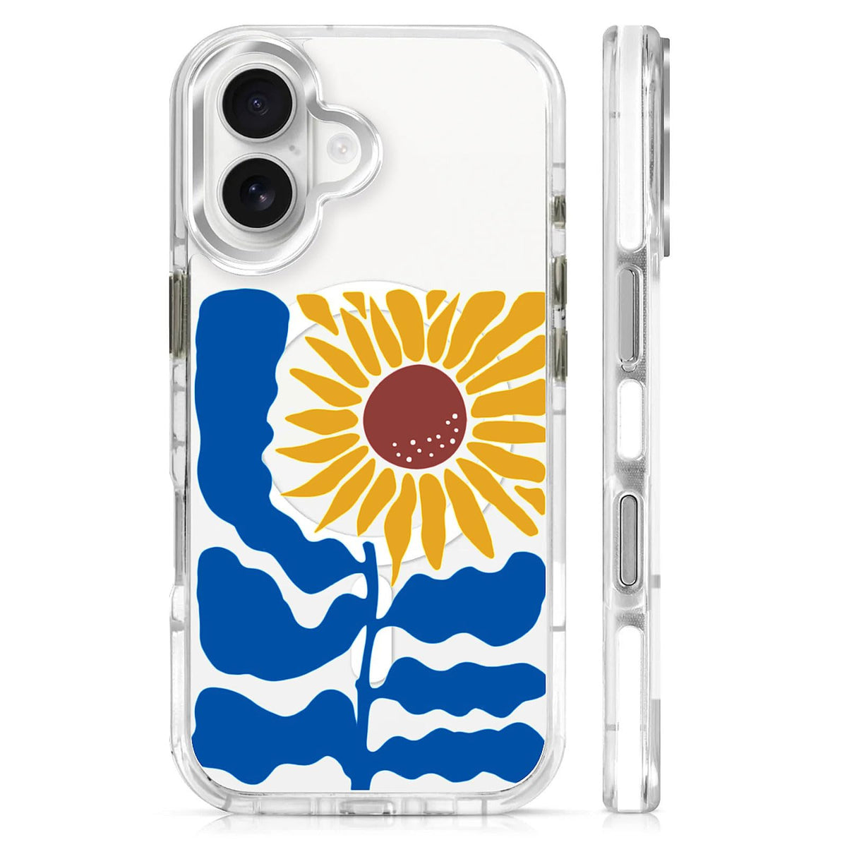 for iPhone 15 Case,Compatible with MagSafe,The Transparent TPU Silicone Protects The Phone Case from Drops, Slips and Fingerprints.Blue Ocean Whale Shark Octopus Turtle Collage