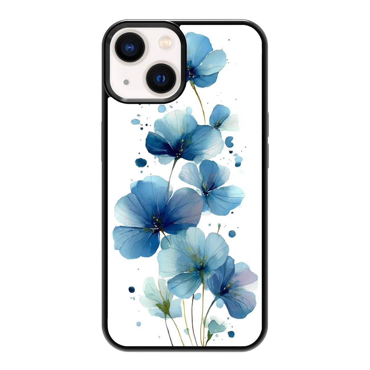 Lush Garden Wildflower Field Green Botanical Nature Aesthetic Phone Case, Shockproof Protective Cover for iPhone 11 12 13 14 15 16 17 Pro Max Plus Mini XR 7 8 SE