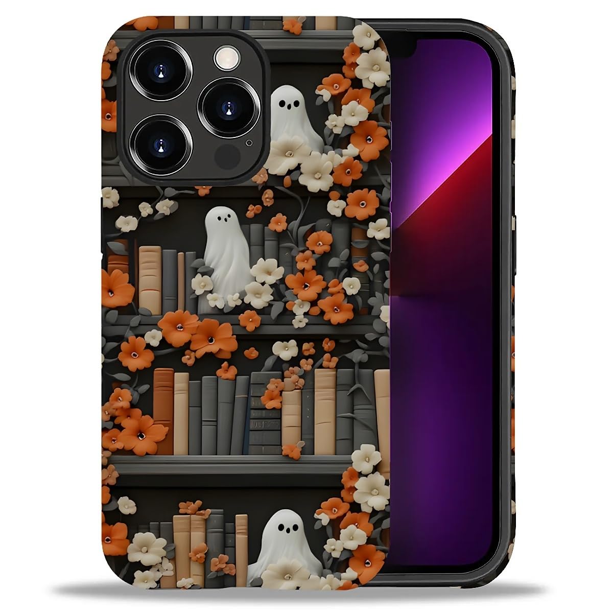 Case for iPhone 17,Drop Protection Hybrid 2-Layer Hard Phone Cover-Vintage Christmas Stamps Collage