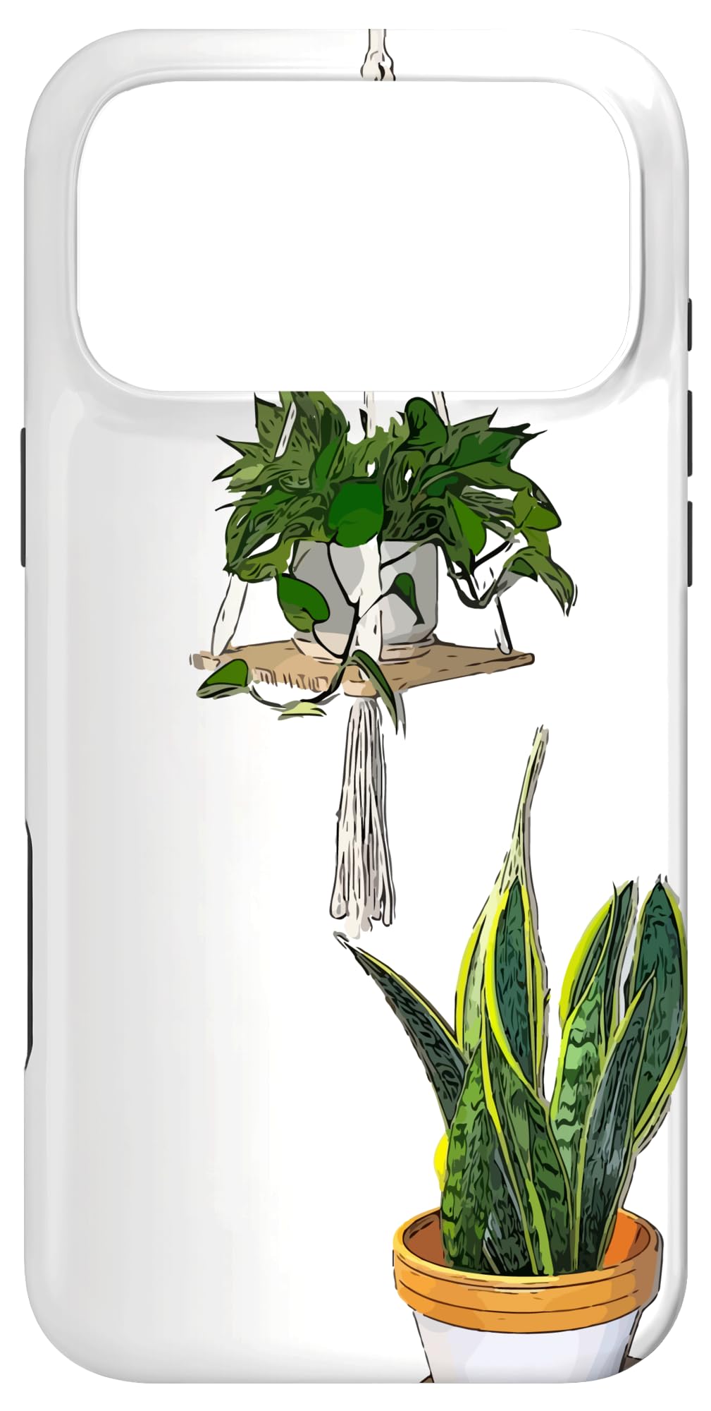 Modern Hanging Pothos and Snake Plant Case for iPhone Air