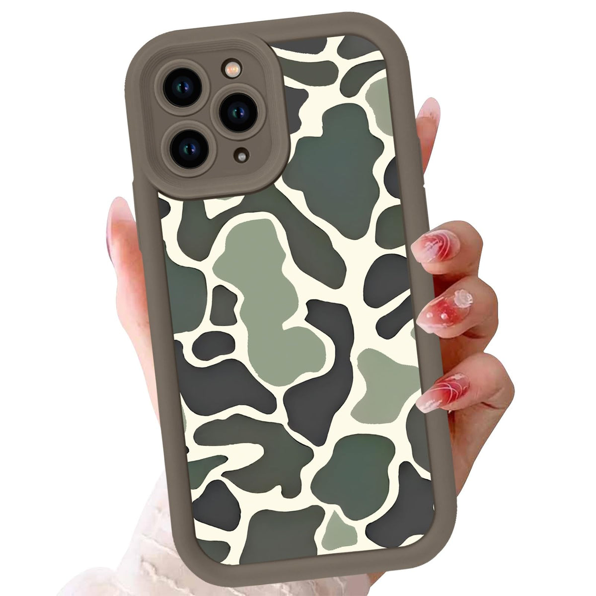 Cute Dinosaur Phone Case for iPhone 15 6.1",Kawaii Cartoon Bubble Cases Funny Design Pattern Cover for Girls Kids Boys,Beige Soft Shockproof Lens Protection Funda for iPhone 15