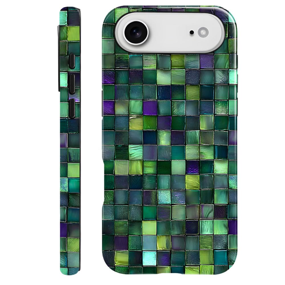 DAIZAG Case Compatible with iPhone 17,Glossy Durable Shock Protection Cover for Girl Women,Christmas Tree Snowflake Pattern
