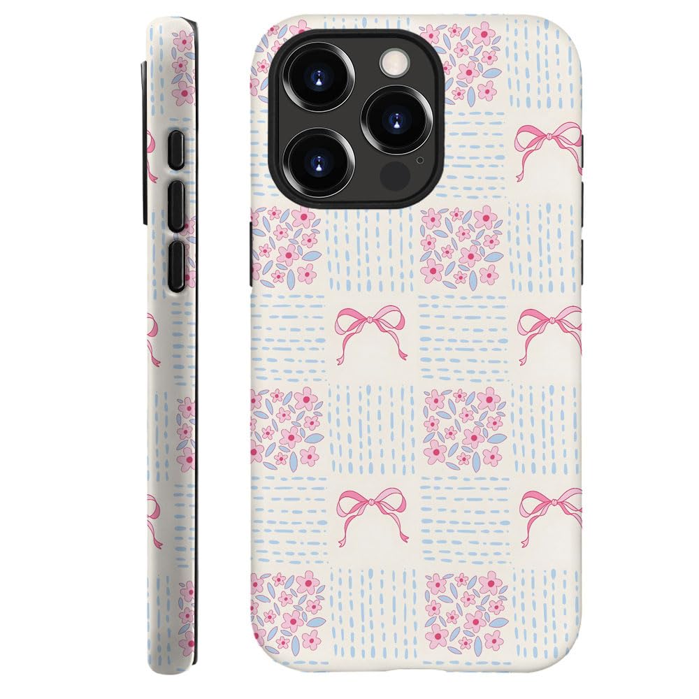 Compatible with iPhone 15 Pro,Durable & Shockproof Phone Case Cover Design - Christmas Retro Doodle