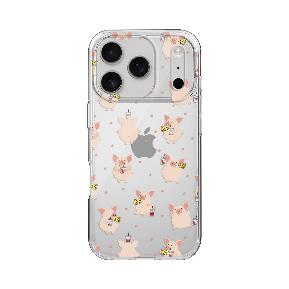 Blingy's for iPhone 17e Case/iPhone 16e Case, Fun Dog Style with Paw Print Pattern Cute Cartoon Animal Design Transparent Soft TPU Protective Clear Case 6.1 inch (Dogs w/Prints)