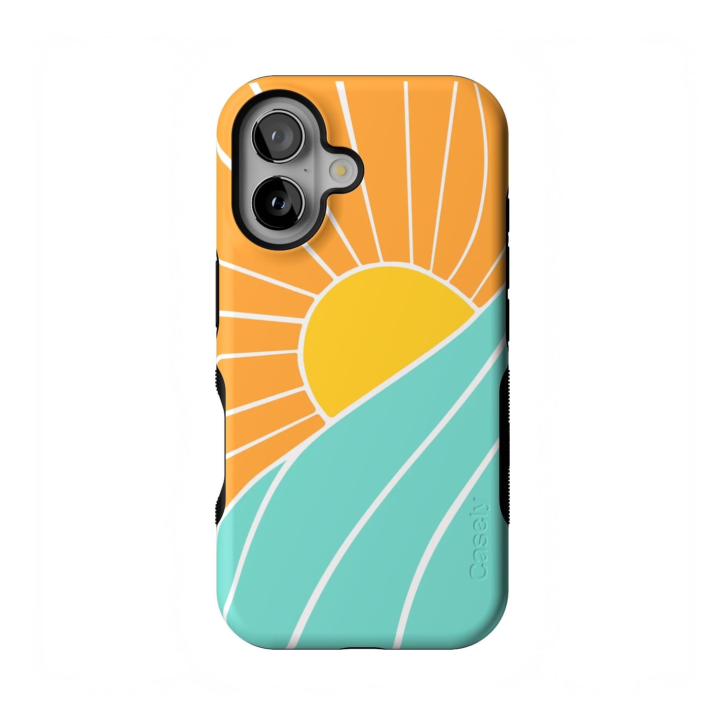 Casely iPhone 16 Case | Clubhouse | Golden on the Green | Bold Protective Design | Compatible with MagSafe