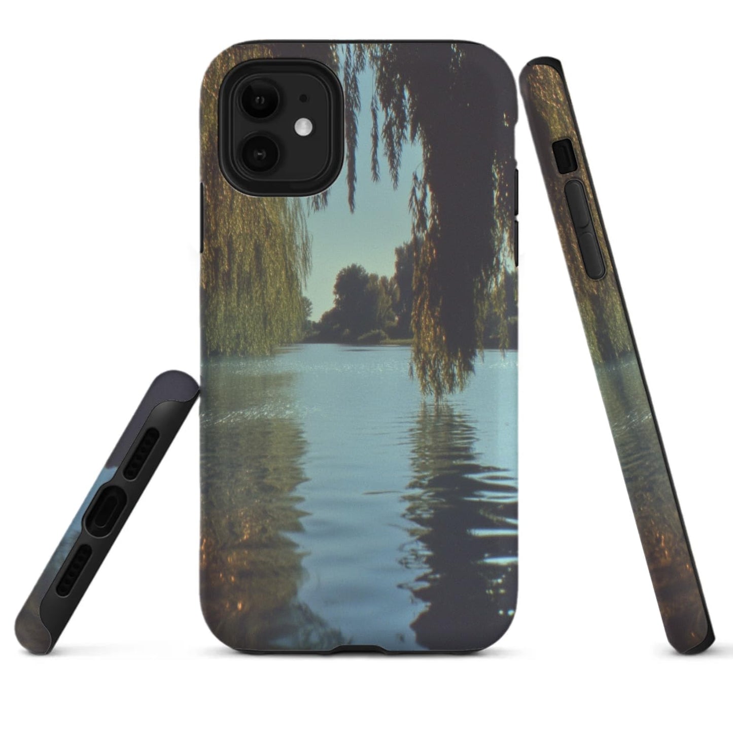Raindrops Potted Plants Phone Case Compatible with iPhone 16 15 14 13 12 Compatible with Samsung Galaxy S25 S24 S21 Ultra FE S22 Dual Layer Sturdy Shockproof Full Protection