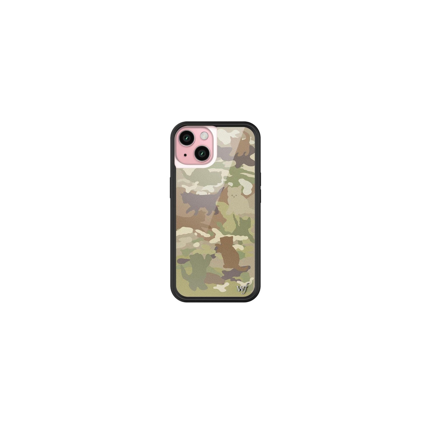 Wildflower Cases - Compatible with iPhone 15 | Protective Black Bumper, 6.5ft Drop Test Certified, Women Owned Small Business | Nature Floral Aesthetic Trendy Cute | Hummingbird