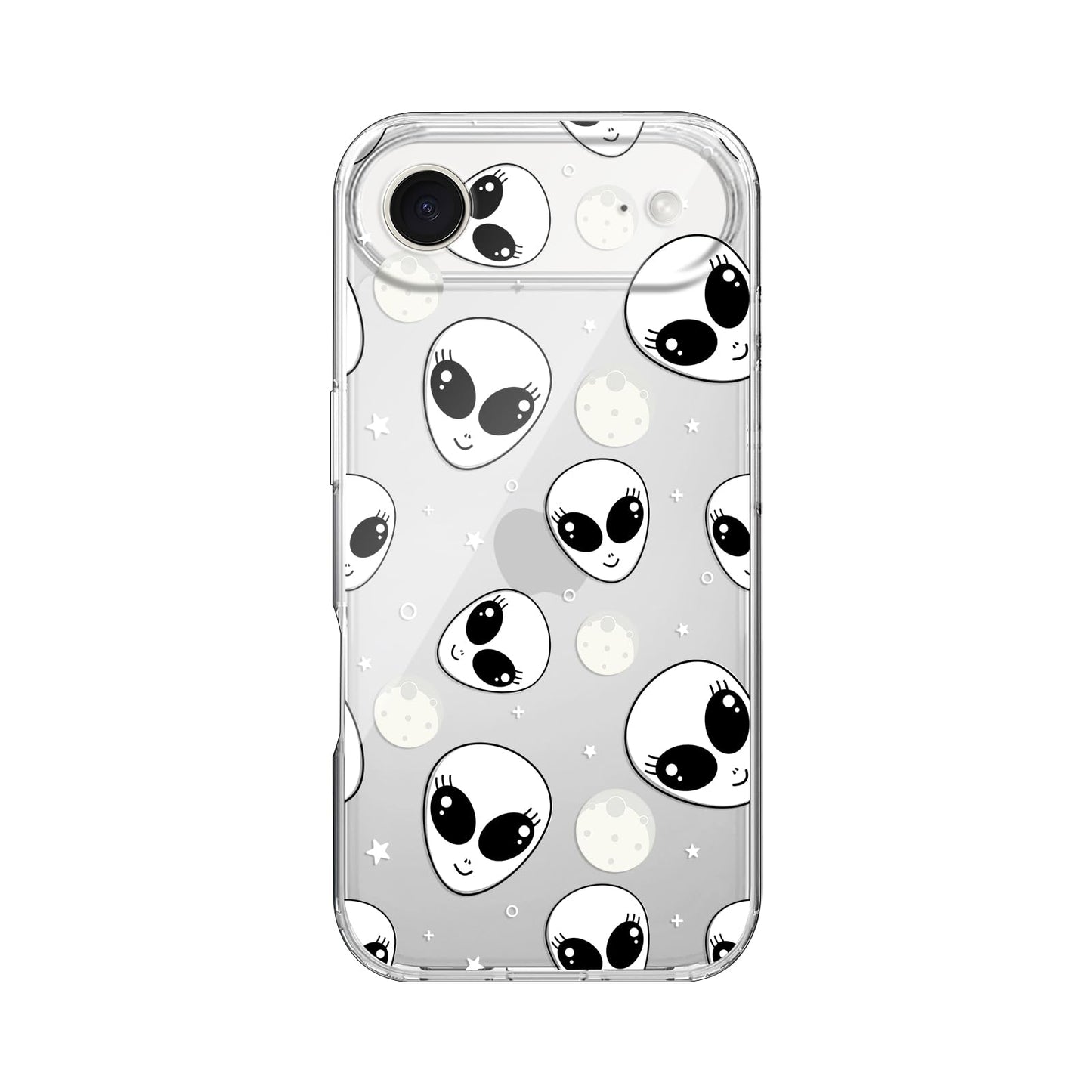 Blingy's for iPhone 17 Case, Christmas Tree Snowflake Winter Clear Case | Transparent, Winter Holiday Design, Snowflake Pattern, Christmas Pattern, Merry Christmas, Soft TPU Protective Case 6.3 in