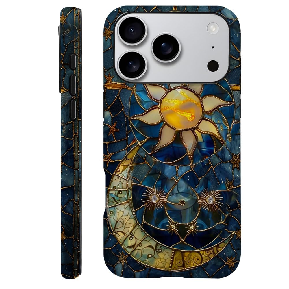 Case Compatible with iPhone 17 Pro,Fall Prevention Hybrid 2-Layer Hard Shell Phone Cover for Girls Boys,Collage European Disco