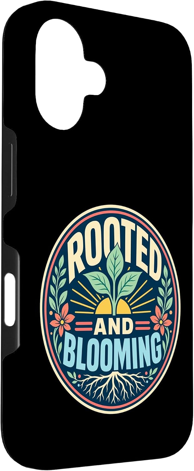 Rooted Blooming Plant Nature Retro Case for iPhone 16