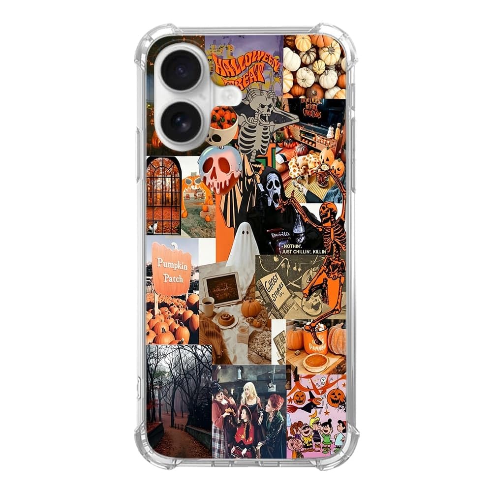 Pink Christmas Pattern Case for iPhone 16, Cute Reindeer, Trendy Cool Soft TPU Bumper Cover Case for iPhone 16