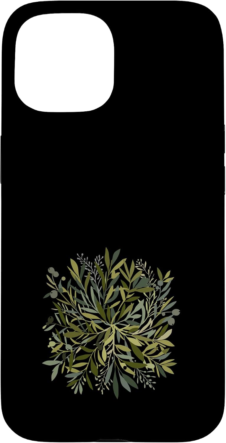 Wild Forest Leaves Botanical Green Foliage Nature Case for iPhone 16