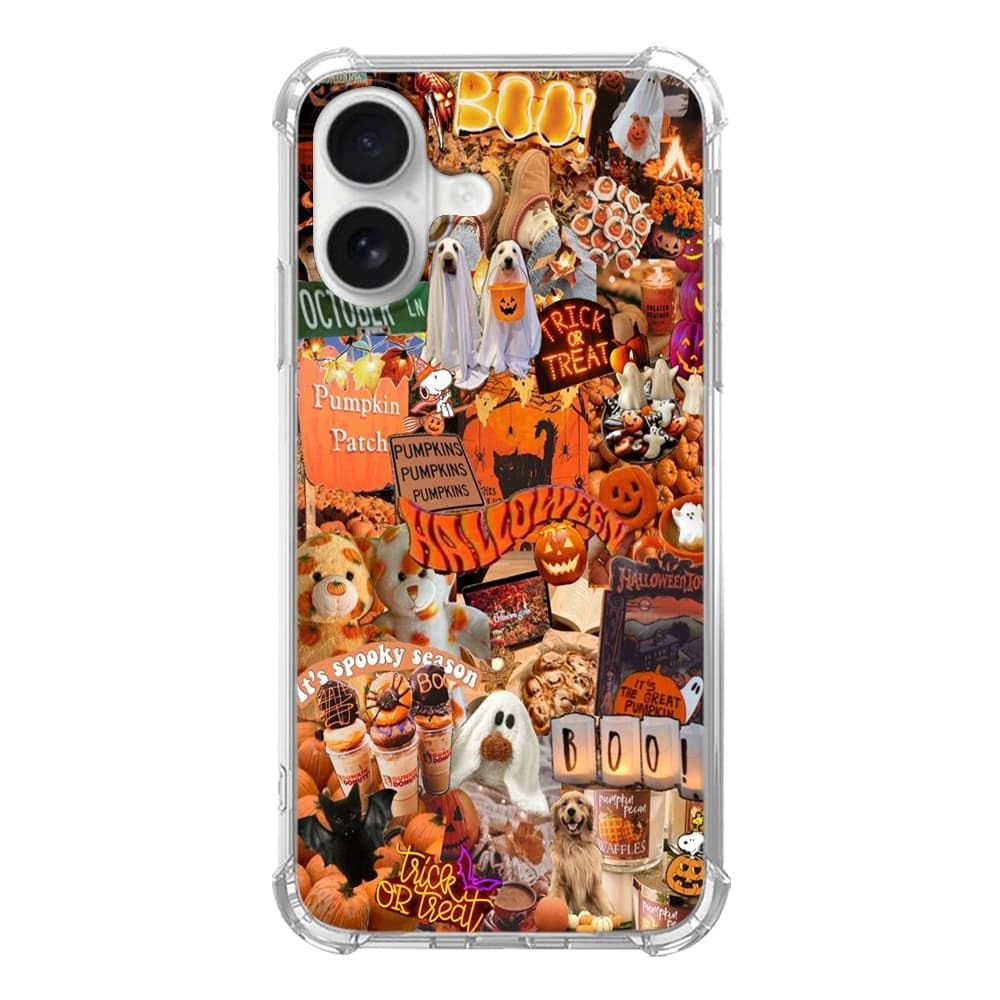 Pink Christmas Pattern Case for iPhone 16, Cute Reindeer, Trendy Cool Soft TPU Bumper Cover Case for iPhone 16