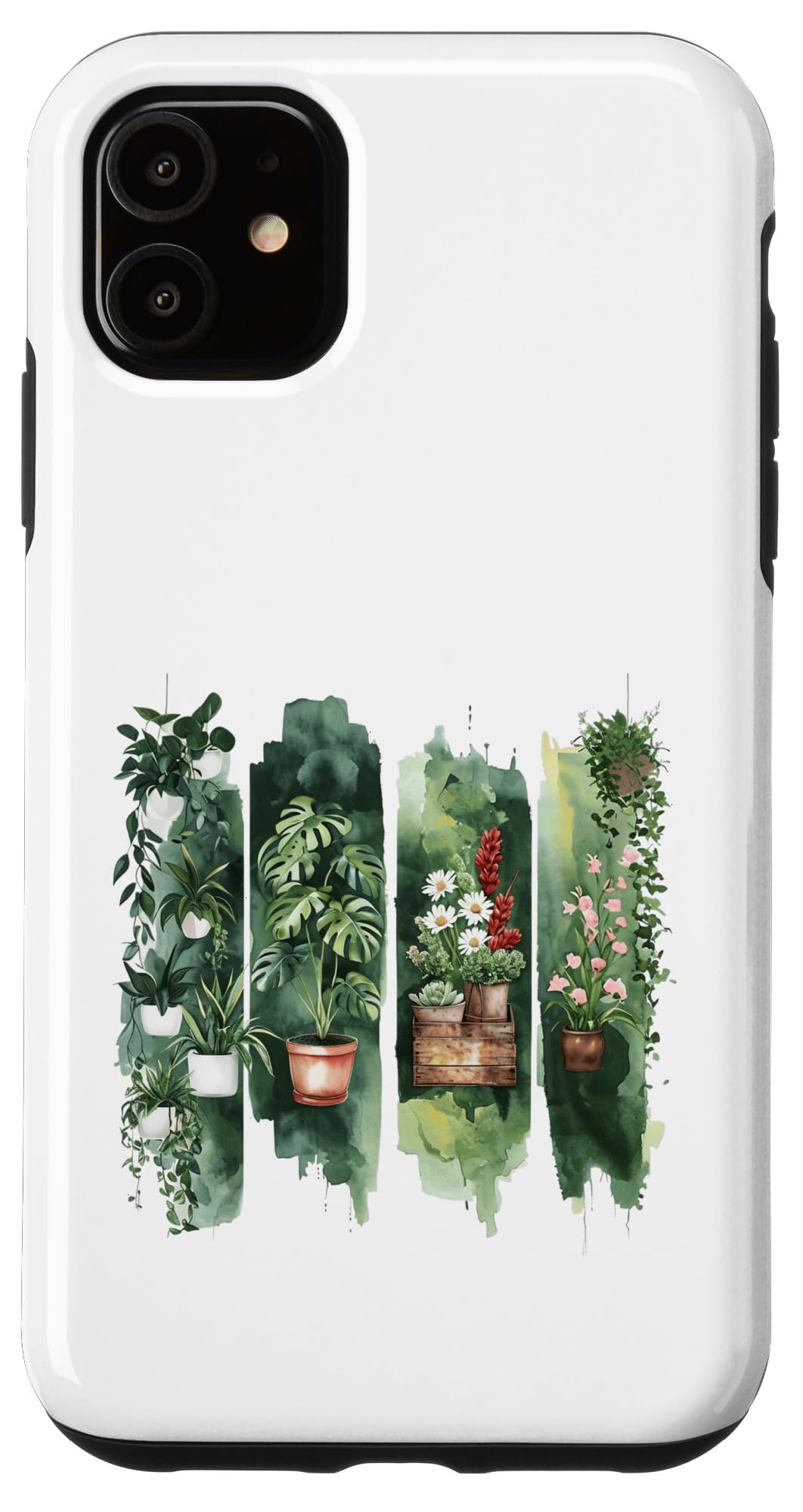 Watercolor Potted Houseplants Botanical Art Case for iPhone 16
