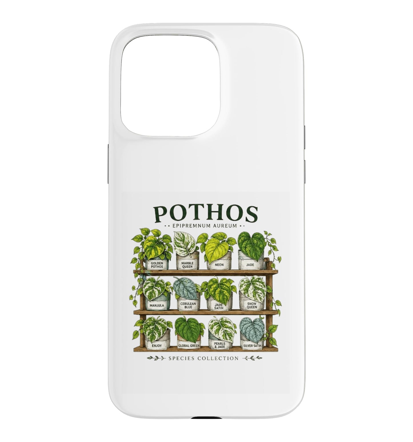 Pothos Plant Varieties Botanical Houseplant Design Case for iPhone 16