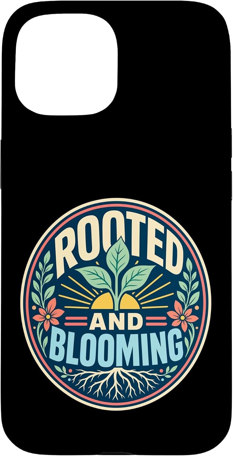 Rooted Blooming Plant Nature Retro Case for iPhone 16