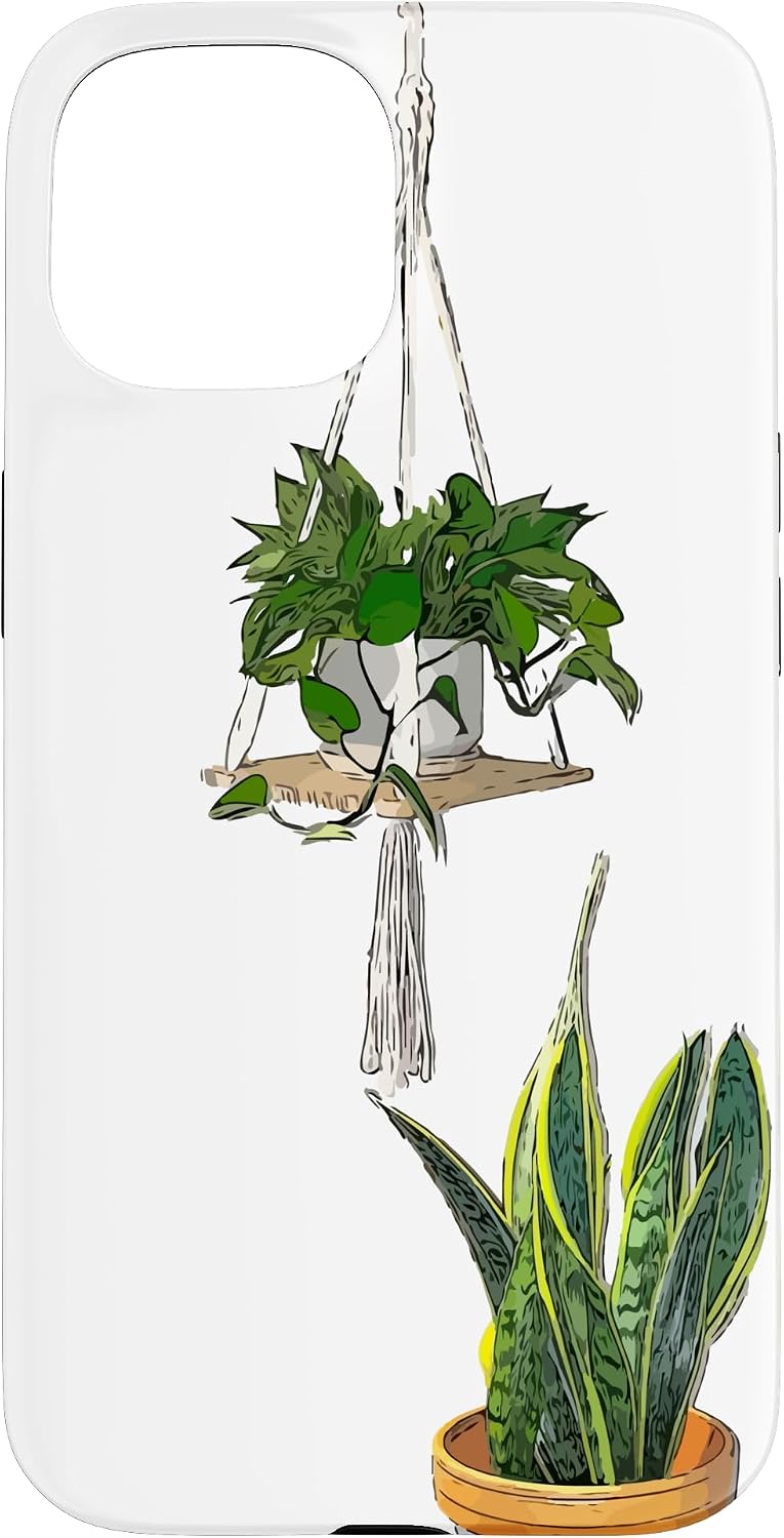 Modern Hanging Pothos and Snake Plant Case for iPhone Air