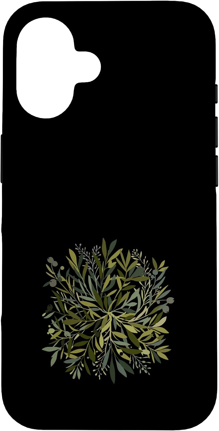 Wild Forest Leaves Botanical Green Foliage Nature Case for iPhone 16