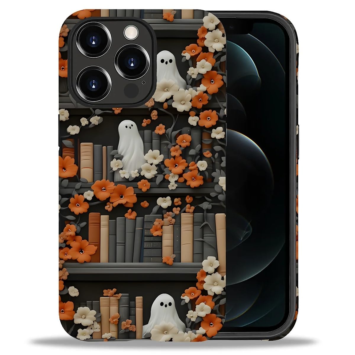 Case for iPhone 17,Drop Protection Hybrid 2-Layer Hard Phone Cover-Vintage Christmas Stamps Collage