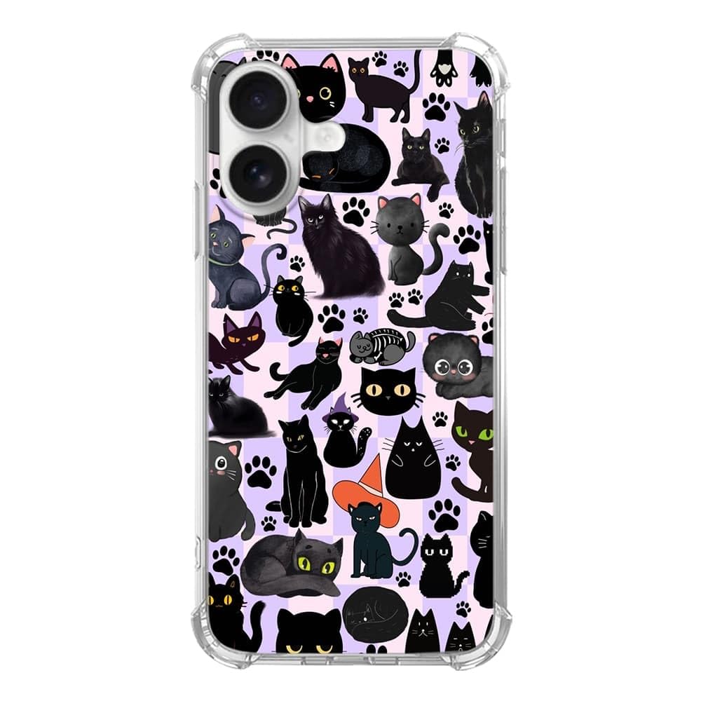 Pink Christmas Pattern Case for iPhone 16, Cute Reindeer, Trendy Cool Soft TPU Bumper Cover Case for iPhone 16