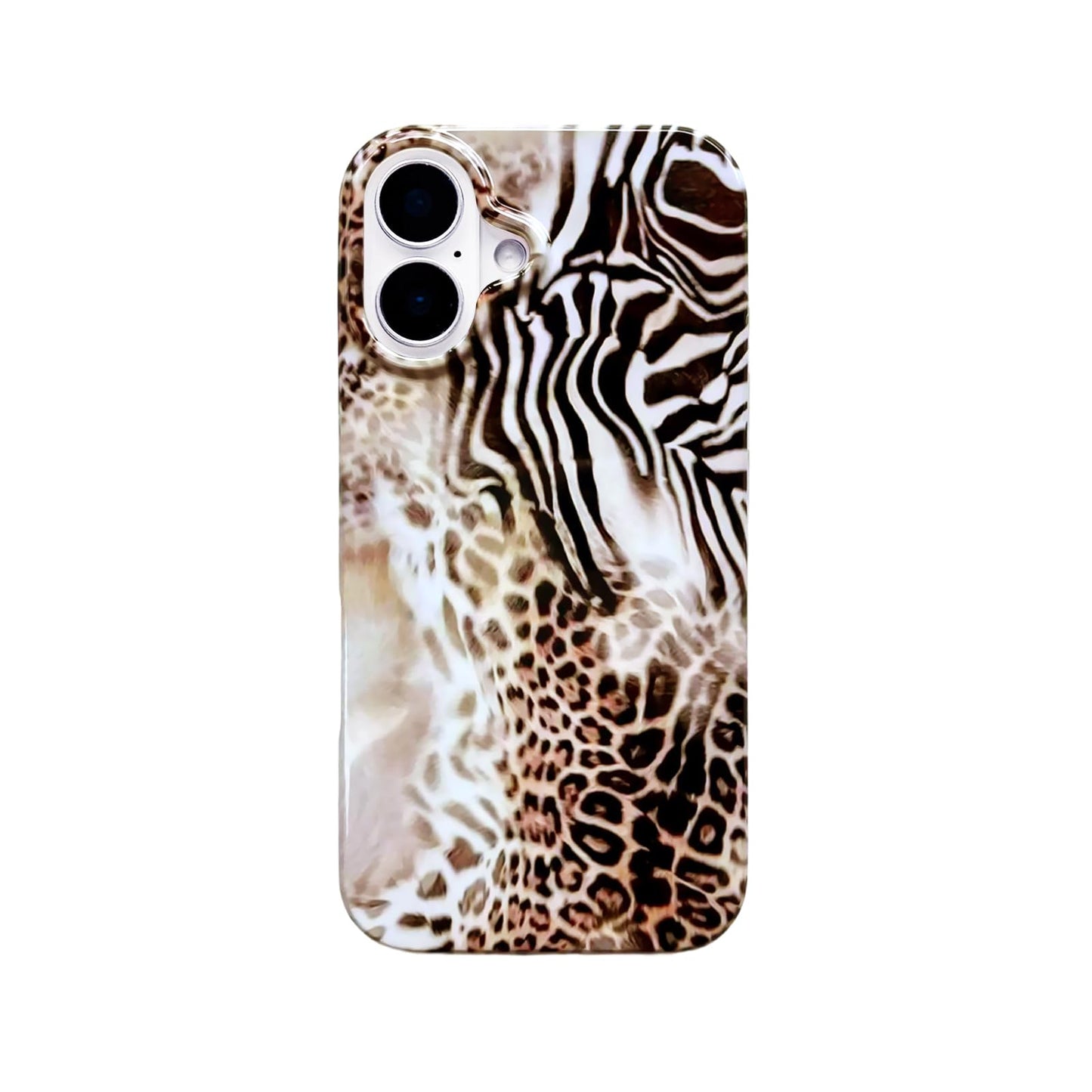 Aesthetic Y2K Cheetah Phone Case for iPhone 17 6.3in,Cute Animal Leopard Zebra Tiger Print Retro Cool Girl Trendy Vintage Protective Cover - Animal Print