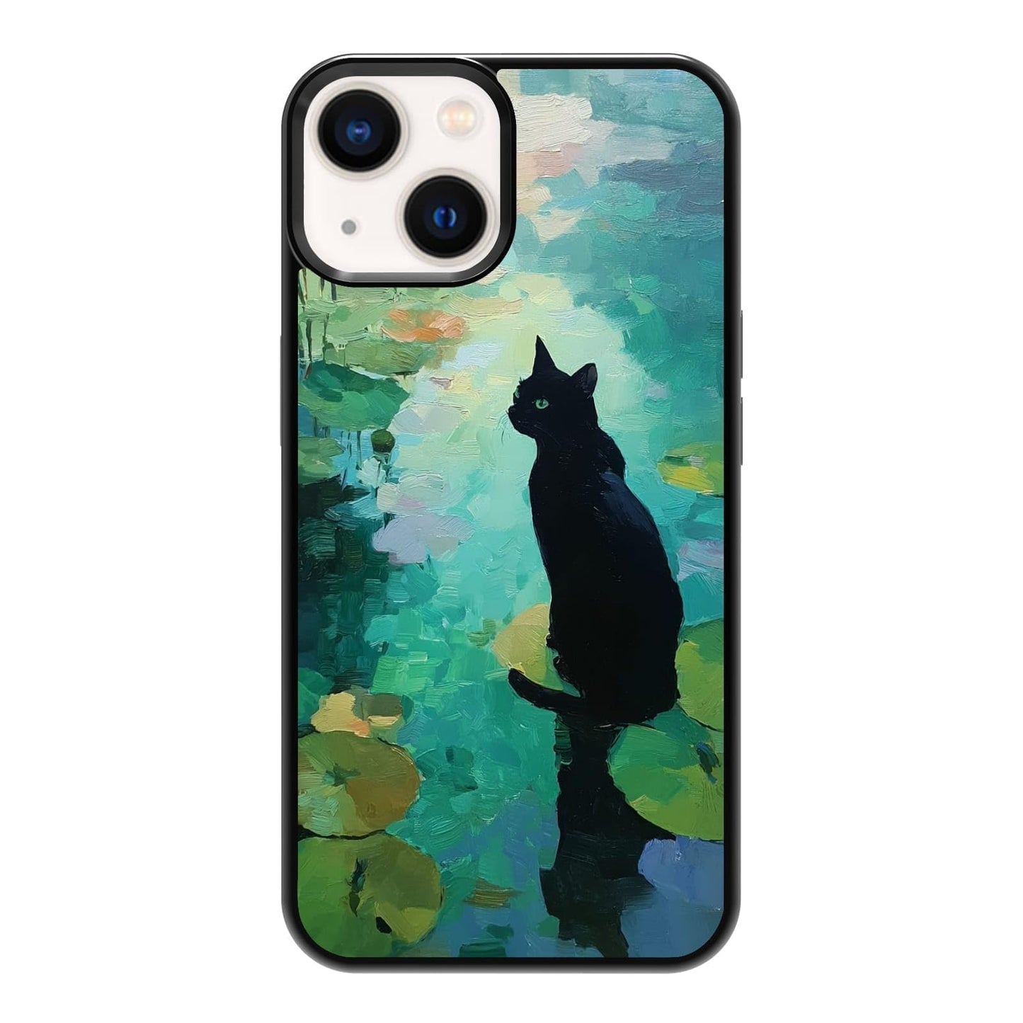 Plant Lover Black Cat Houseplants Indoor Garden Aesthetic Phone Case, Shockproof Protective Cover for iPhone 11 12 13 14 15 16 17 Pro Max Plus Mini XR 7 8 SE
