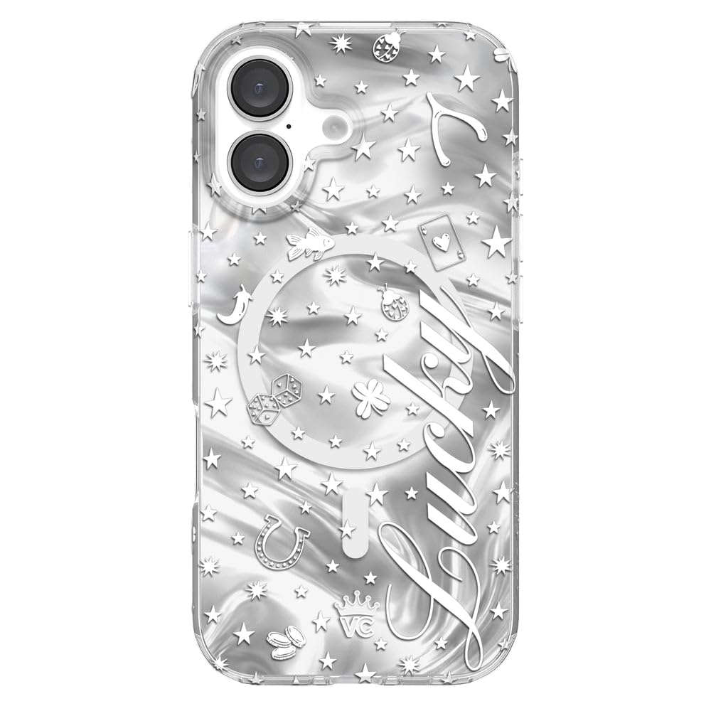 VELVET CAVIAR Christmas Phone Case for iPhone 16 - Compatible with MagSafe [10ft Drop Tested] - Holiday Peppermint Glitter Winter Theme