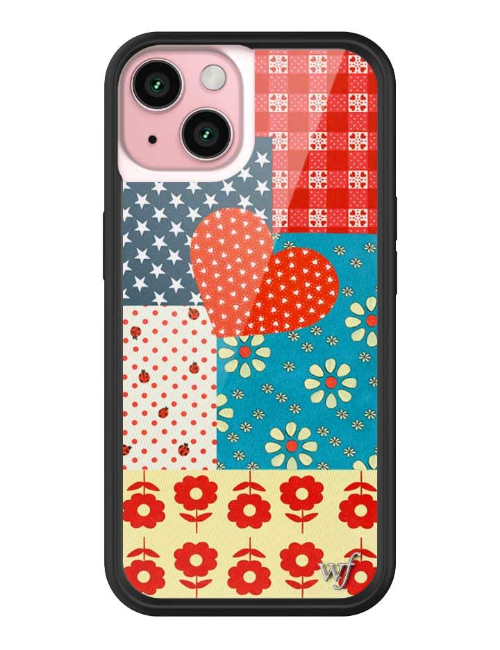 Wildflower Cases - Compatible with iPhone 15 | Protective Black Bumper, 6.5ft Drop Test Certified, Women Owned Small Business | Nature Floral Aesthetic Trendy Cute | Hummingbird