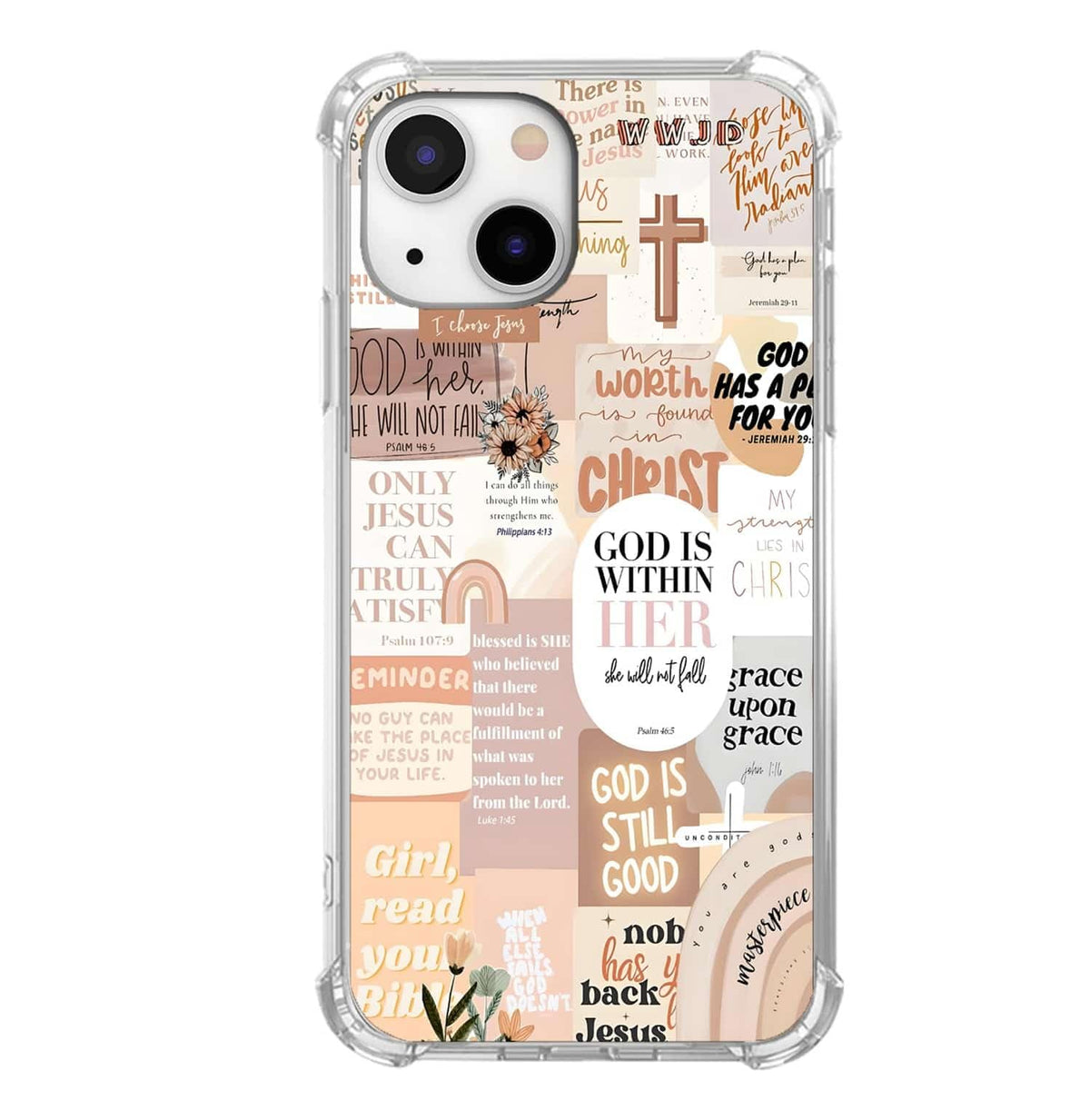 Winter Wonderland Christmas Case for iPhone 15,Snowfall Christmas Cottage, Trendy Cool Soft TPU Bumper Cover for iPhone 15