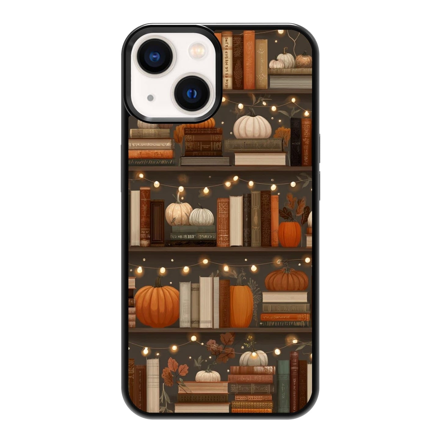 Plant Parent Bookshelf Botanical Greenery Library Phone Case, Shockproof Protective Cover for iPhone 11 12 13 14 15 16 17 Pro Max Plus Mini XR 7 8 SE
