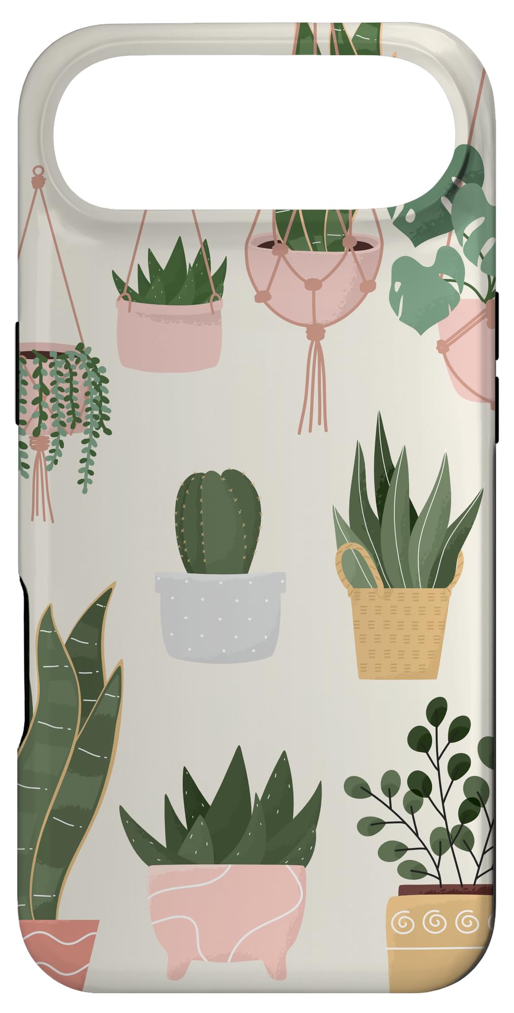 Boho Indoor and Outdoor Plant Illustrations Nature Art Phone Case for iPhone 15 Pro Max