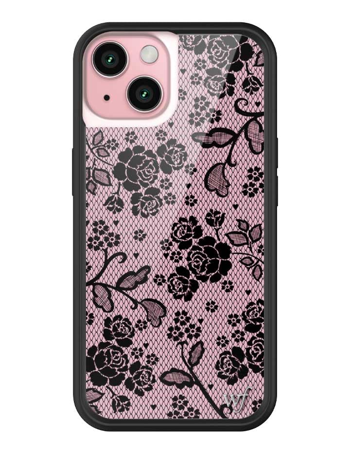 Wildflower Cases - Compatible with iPhone 15 | Protective Black Bumper, 6.5ft Drop Test Certified, Women Owned Small Business | Nature Floral Aesthetic Trendy Cute | Hummingbird