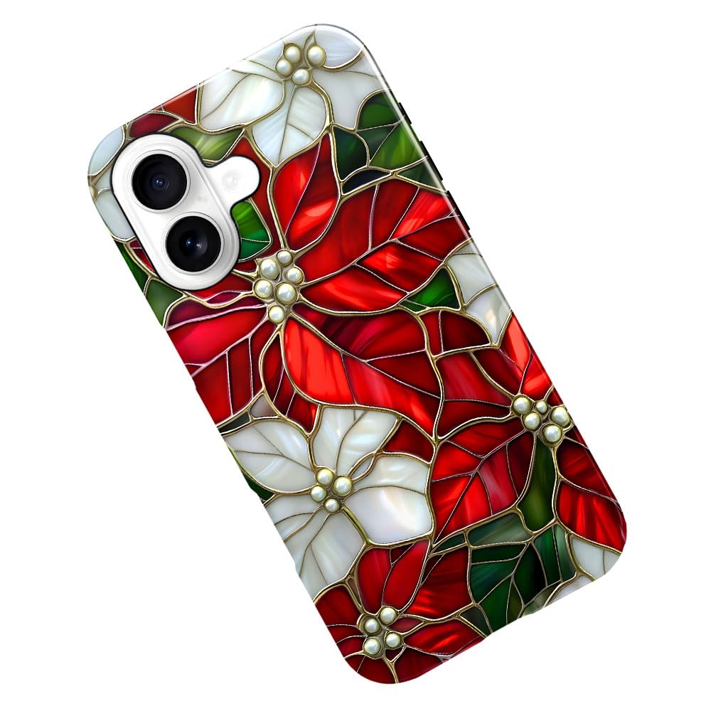 Case for iPhone 17,Christmas Lights Cute Holiday Phone Case Military-Grade Drop Protection Cover for Women Girl - Glossy
