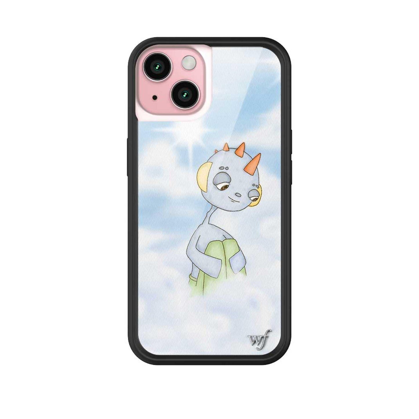 Wildflower Cases - Compatible with iPhone 15 | Protective Black Bumper, 6.5ft Drop Test Certified, Women Owned Small Business | Nature Floral Aesthetic Trendy Cute | Hummingbird